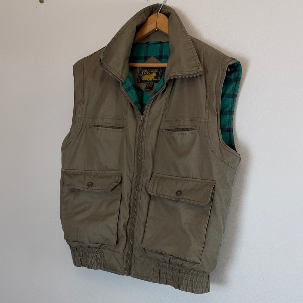 Branded Lion Utility Vest Men’s Size Large
